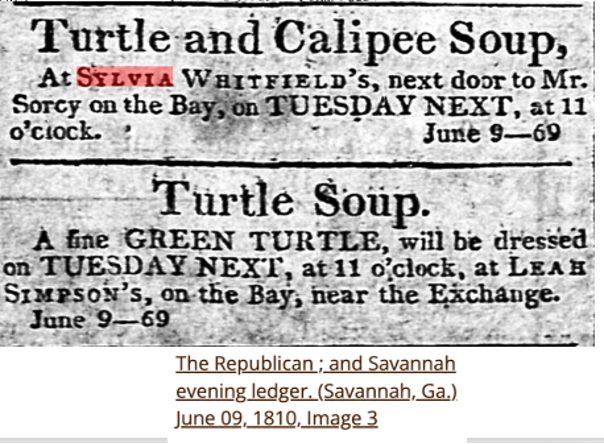Sylvia Whitfield, Cookhouse and Catering, 1810
