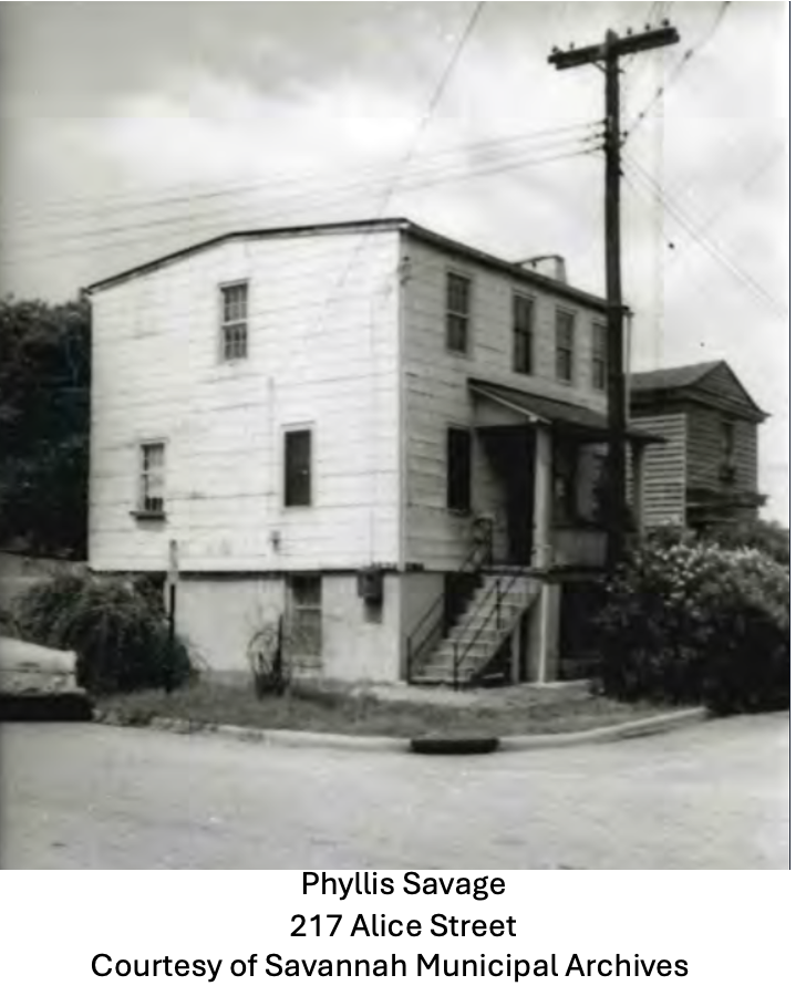 Phyllis Savage Home 1846