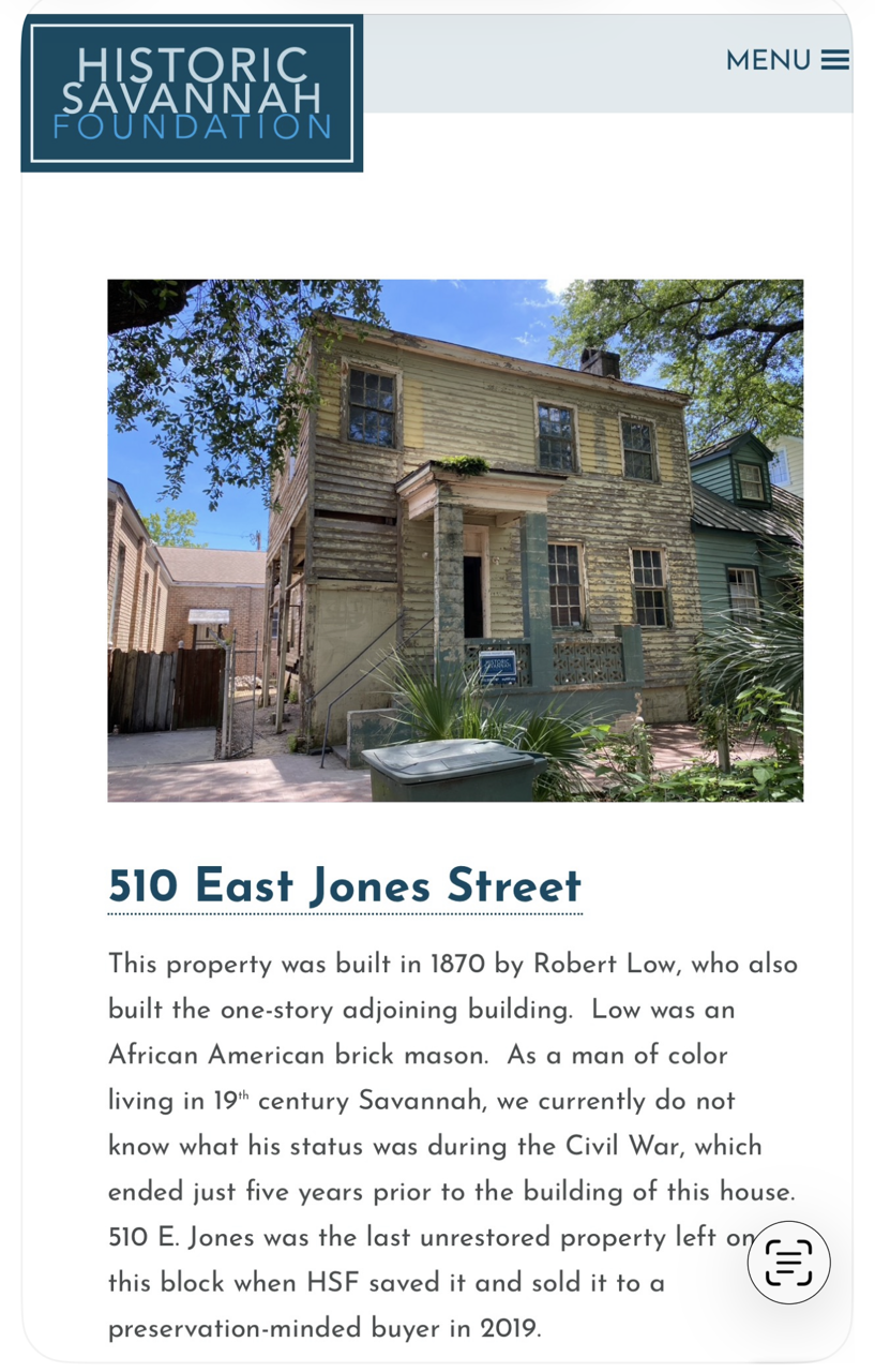 Robert Low Homes, 1867