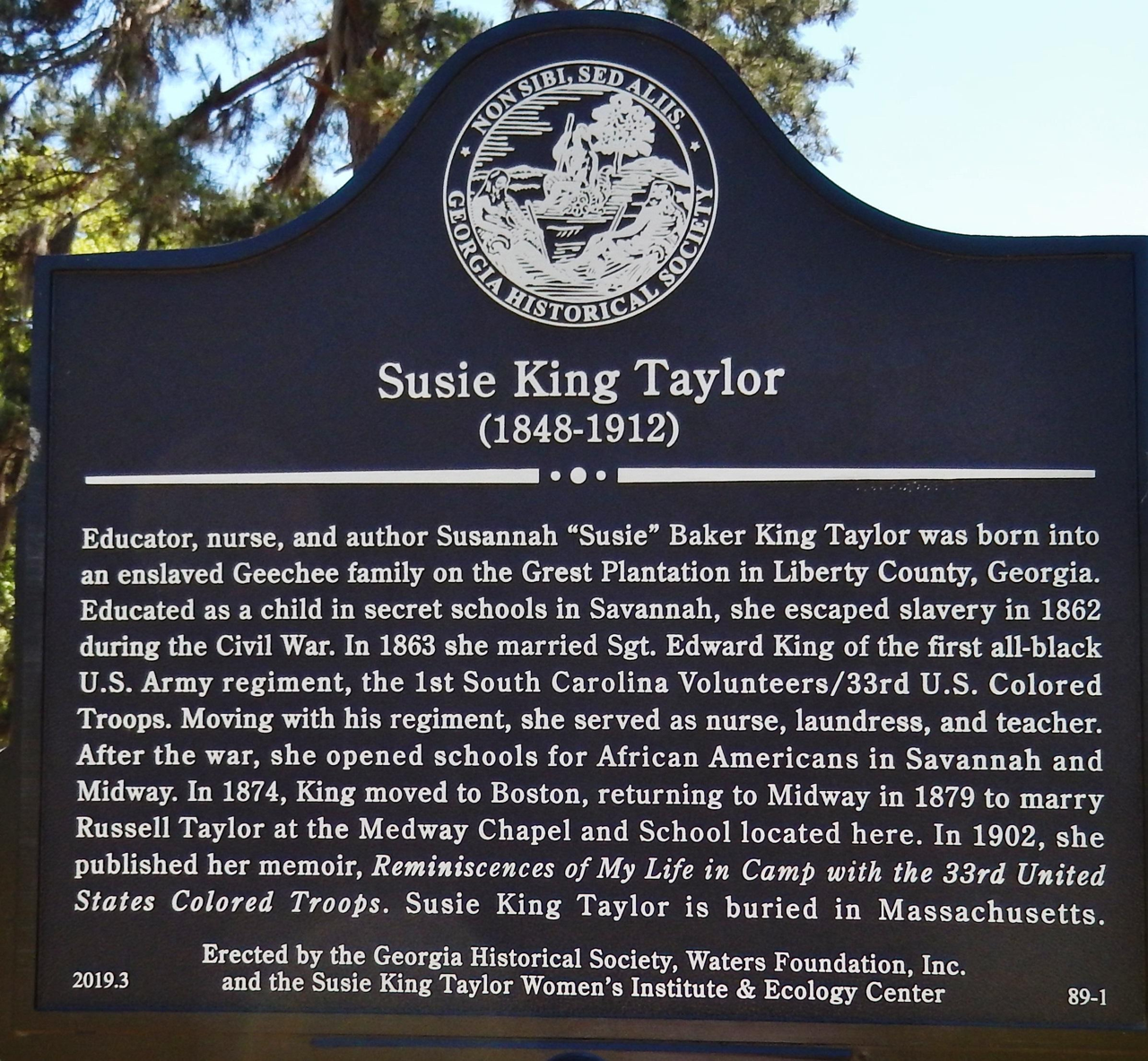 Susie King Taylor - First Black Army Nurse